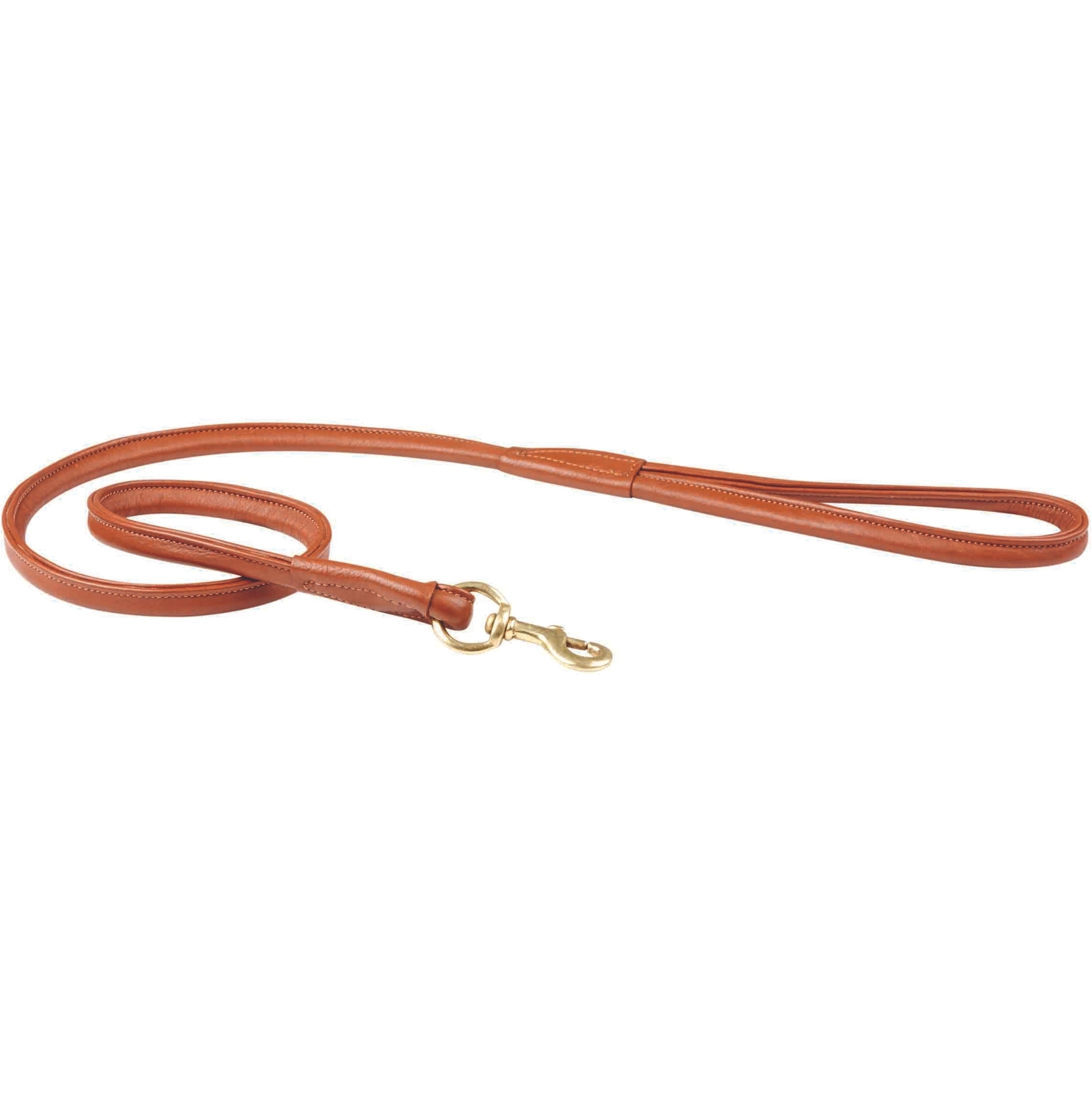 Weatherbeeta Rolled Leather Dog Lead 1001695 - Tan